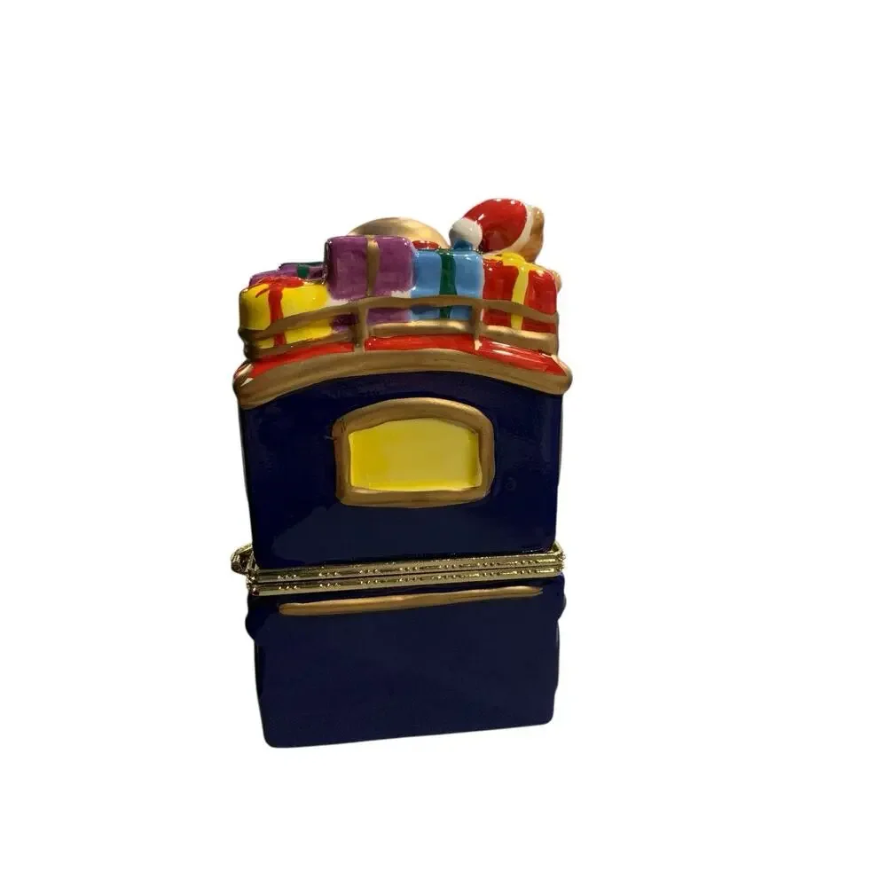 Mr. Christmas Porcelain Train‎ Music Box Animated Christmas Plays DECK THE HALLS